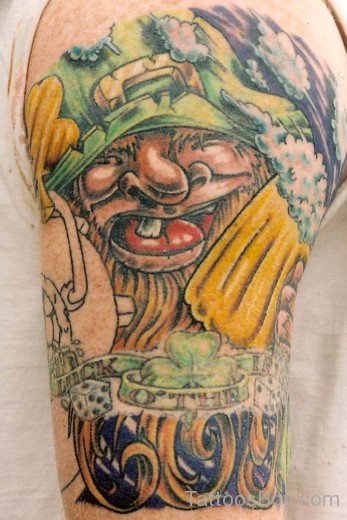 Colorful Leprechaun Tattoo-TB12018