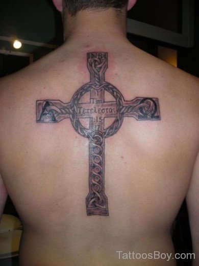 Cross Tattoo On Back