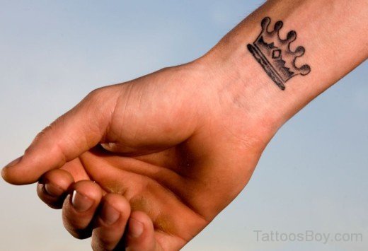 Crown Tattoo Design On Wrist-TB1025
