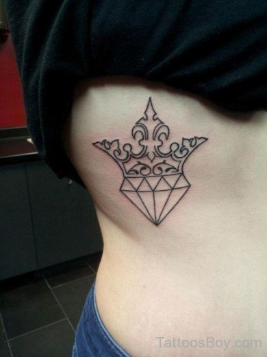Crowned Diamond Tattoo-TB1036
