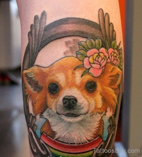 Cute Dog Tattoo-TB1039