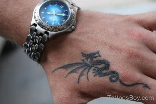 Dargon Tattoo On Hand-TB1027
