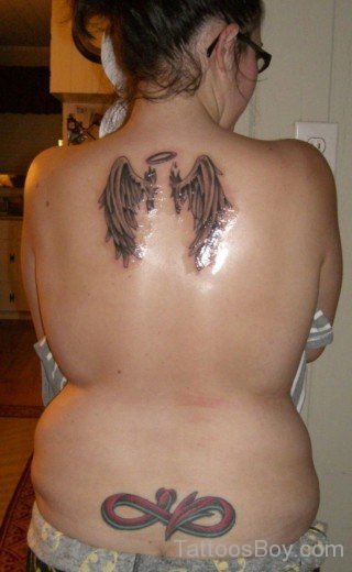 Devil Tail Tattoo On Lower Back-TB134