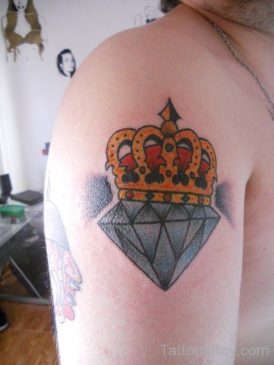 Diamond And Crown Tattoo-TB1043