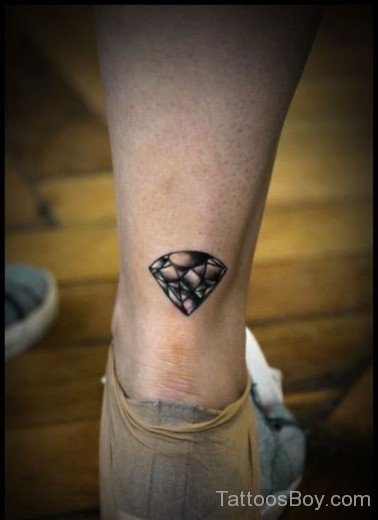 Diamond Tattoo Design On Ankle-TB1061