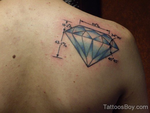Diamond Tattoo On Back 4-TB1070