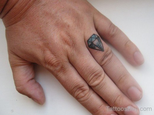 Diamond Tattoo On Finger 12-TB1078