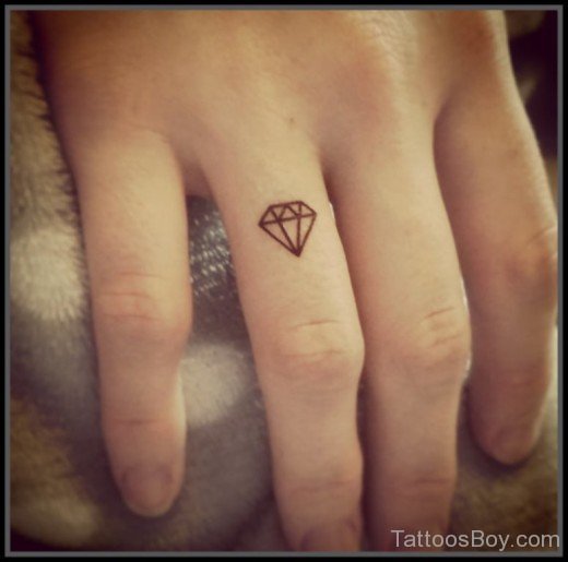 Diamond Tattoo On Finger-TB1080