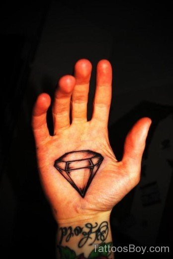 Diamond Tattoo On Palm-TB1084
