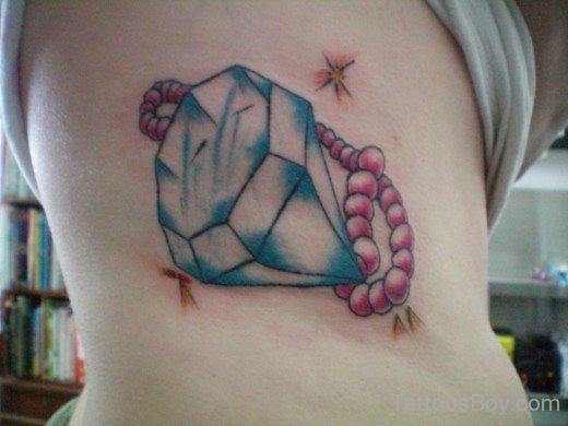 Diamond Tattoo On Rib-TB1085