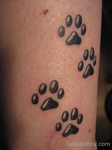 Dog Paw Tattoo Design-TB1052