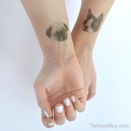 Dog Tattoo On Wrist-TB1080