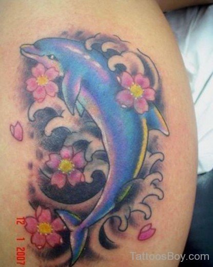Beautiful Dolphin Tattoo-TB0110