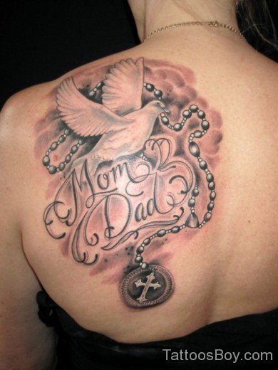 Dove Tattoo On back-TB1059