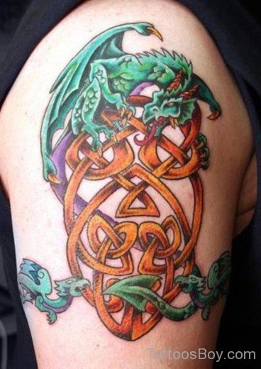 Dragon And knot Tattoo-TB1045