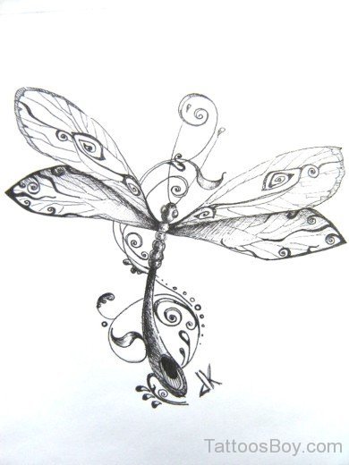 Dragonfly Tattoo Design 8-Tb1248