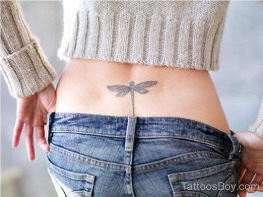 Dragonfly Tattoo On Wait-TB135