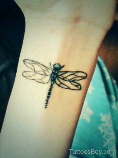 Dragonfly Tattoo On Wrist-Tb1266