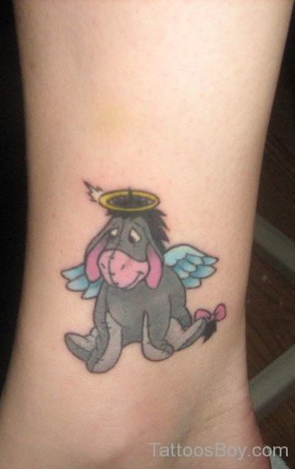 Eeyore Cartoon Tattoo On Wrist-Tb1091