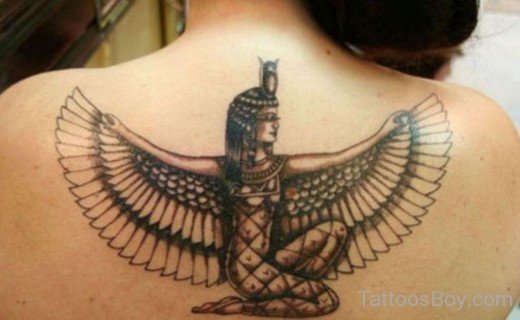 Egyptian Tattoo Design On BAck 4-TB121