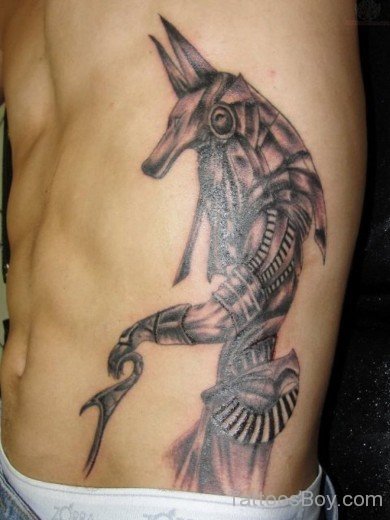 Egyptian Tattoo Design On Rib-TB125