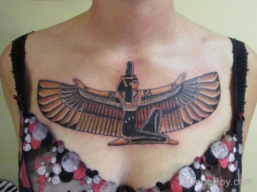 Egyptian Tattoo On Chest-TB124