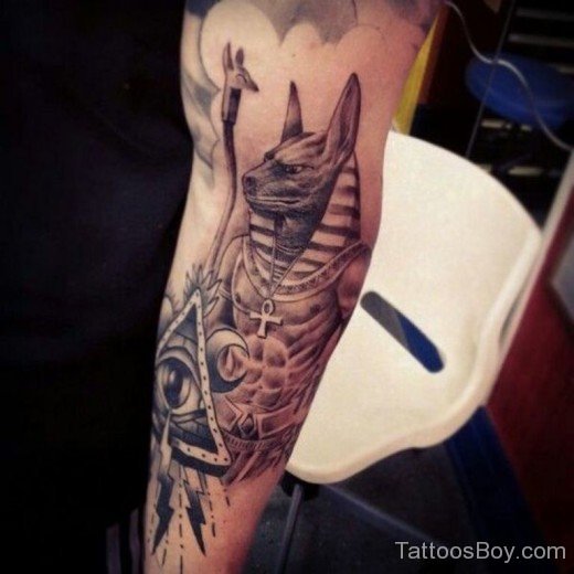 Egyptian Tattoo On Shoulder-TB127