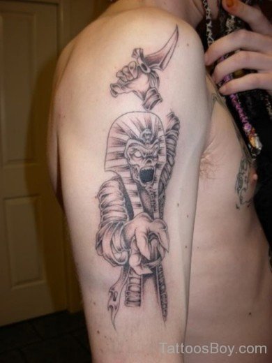 Egyptian Tattoo On Shoulder-TB129