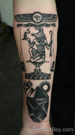 Egyptian Tattoo On Wrist-TB151