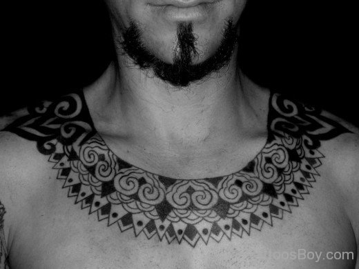 Egyptian Tattoo  on Neck-TB120