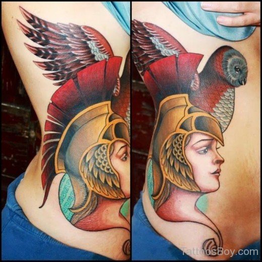 Egyptian Goddess tattoo On Rib-TB114