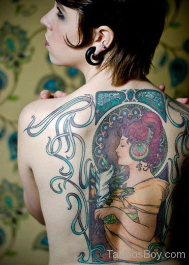 Elagnt Back Tattoo-TB1033