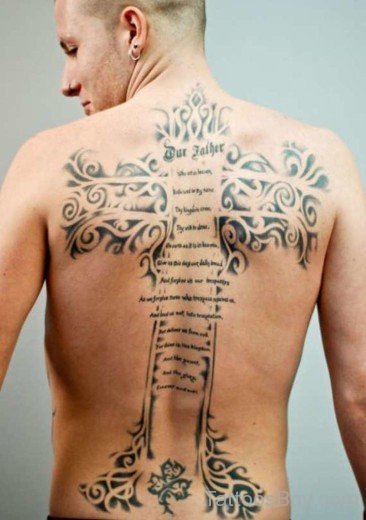 Elegant Back Tattoo-TB135