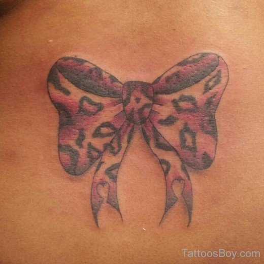 Elegant Bow Tattoo Design-TB0129