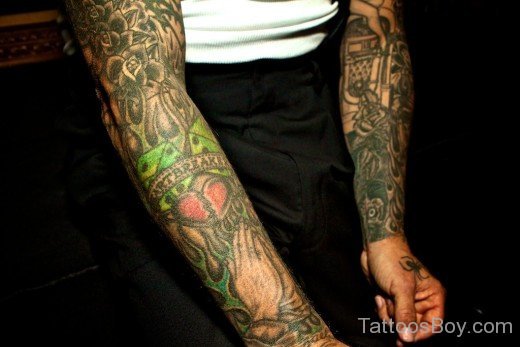 Elegant Full Sleeve Tattoo-TB1015