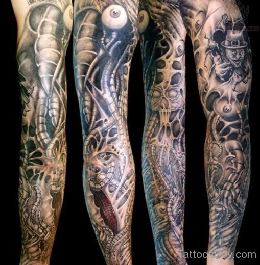 Elegant Full Sleeve Tattoo-TB12024