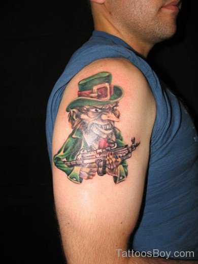 Elegant Leprechaun Tattoo-TB12025