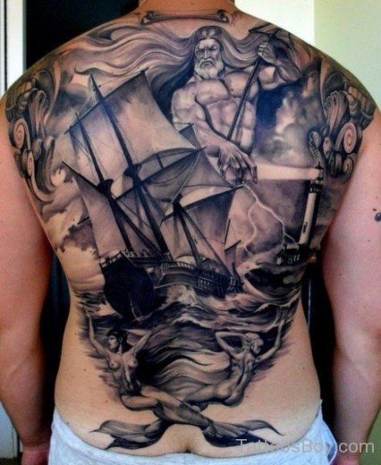 Elegant back Tattoo-TB122