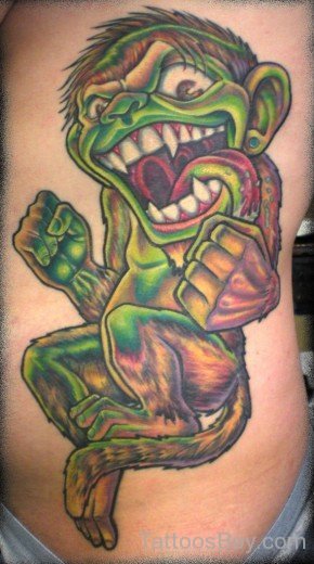 Evil Monkey Tattoo-Tb1094