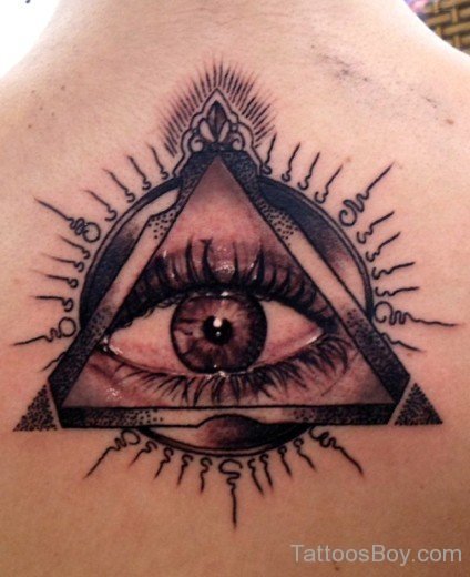 Eye Tattoo On Back-TB133