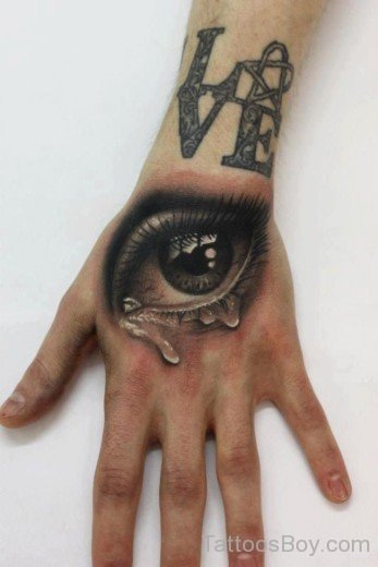 Eye Tattoo On Hand-TB1031