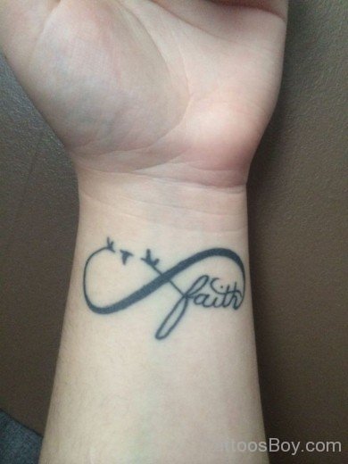 Faith Word Tattoo On Wrist-TB1034