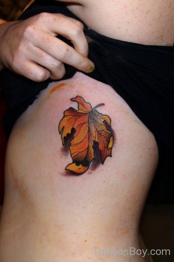 Fall Leaf Tattoo Design