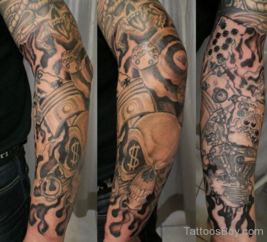 Fanatstic Full Sleeve Tattoo-TB1037