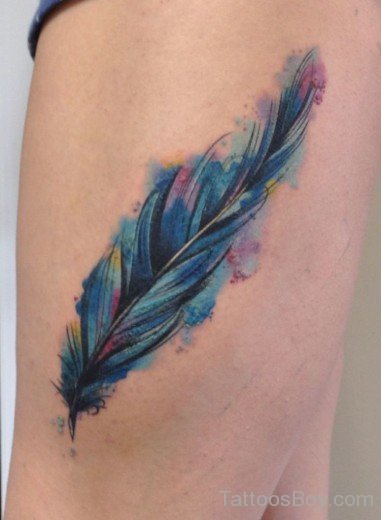 Fantastic Feather Tattoo Design-TB1035