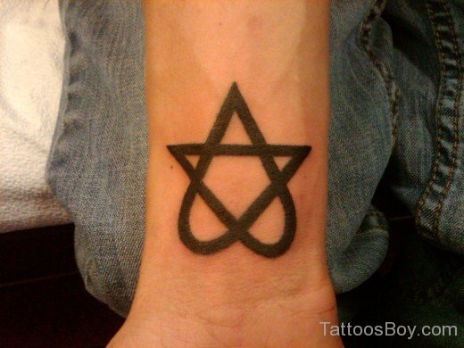 Fantastic Heartagram Tattoo-TB1033