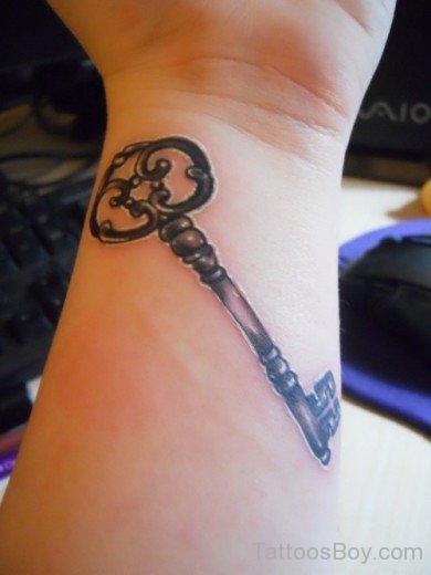   Key Tattoo On Wrist-TB1035