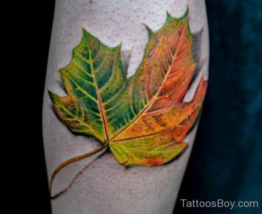Fantastic Leaf Tattoo Design-Tb125