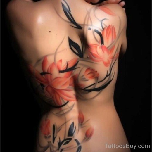 Fantastic  Lily Flower Tattoo-TB12040