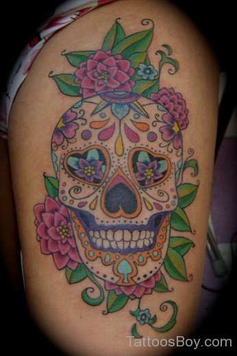 Fantastic Skull Tattoo Design-TB1210